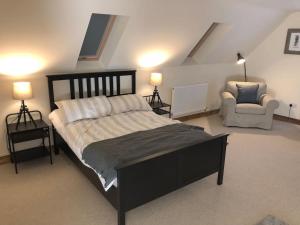 Postelja oz. postelje v sobi nastanitve Beautiful Cotswold Accommodation, near Winchcombe