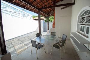 Ban công/sân hiên tại Casa - anexa ao Winner Beach Hotel (Praia da Juréia, São Sebastião)