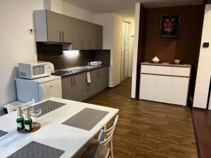 Kuchnia lub aneks kuchenny w obiekcie Apartmán Frank