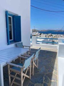 Balkón nebo terasa v ubytování ΜOOI KATRINS