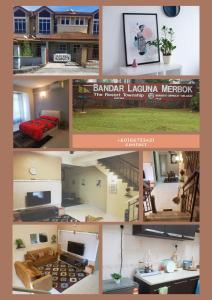 a collage of pictures of a house at Laguna laguni Homestay in Sungai Petani