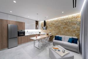 Kuchyň nebo kuchyňský kout v ubytování Suite Diodora
