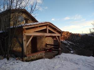 Gîte de la Chabespa, belle vue, au calme v zimě