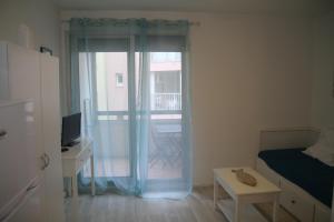 Televízia a/alebo spoločenská miestnosť v ubytovaní APPARTEMENT LE DAUPHIN