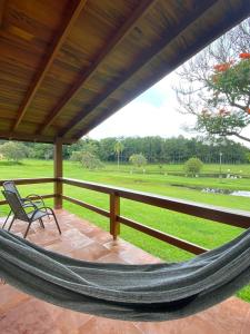 Balkón nebo terasa v ubytování Vale Das Águas Fazenda Resort