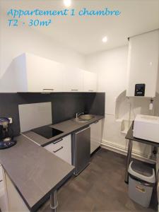 Kuchyňa alebo kuchynka v ubytovaní Appartements - Halles Brauhauban Tarbes