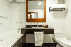 Koupelna v ubytování Hotel Carretero