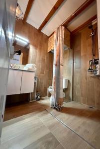 uma casa de banho com um lavatório e um WC num quarto em Pont Achard #2-T1bis-Mezzanine -5mnGare- Poitiers em Poitiers