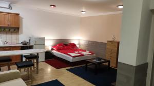 Kuchyňa alebo kuchynka v ubytovaní Kettő Ciprus Apartman