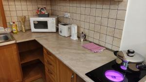 Kuchyňa alebo kuchynka v ubytovaní Kettő Ciprus Apartman