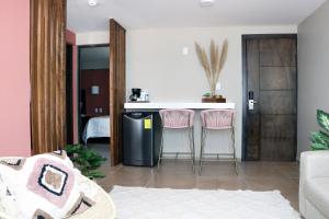 Kuchyň nebo kuchyňský kout v ubytování Saint George Hotel - Spa & Temazcal