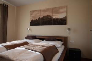 Posteľ alebo postele v izbe v ubytovaní Apartment Steinplatte