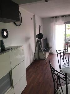 Kuchyňa alebo kuchynka v ubytovaní Appartement en front de mer avec parking privatif