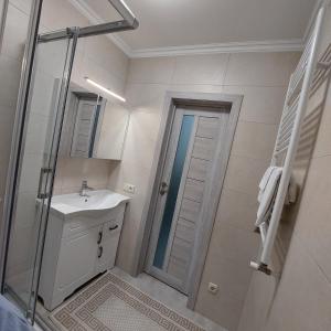 Koupelna v ubytování Apartament lux new