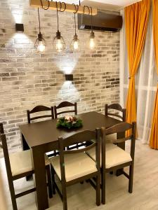 A seating area at Sea View NewApartment-Bulgaria-Chernomorets