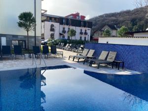 Bazén v ubytování RIVER Hotel & SPA nebo v jeho okolí
