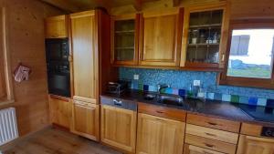 Кухня или мини-кухня в Chalet AS des Pics
