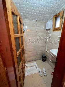 Koupelna v ubytování Alemiska bungalow