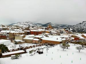 Casa rural el Mirador de Alatoz en invierno