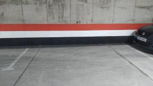 a car is parked in a parking garage at VV ALSU La Palma in Breña Baja
