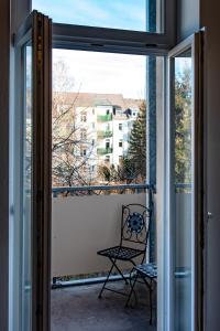 Balkón nebo terasa v ubytování The Grande Kaßberg Apartment - Balkon, Netflix, Nespresso, Zentral