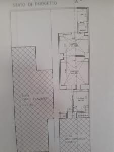 un dibujo de un plano del suelo de una casa en Casa Chicca Salentro, en Botrugno