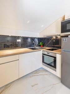 Kuchyň nebo kuchyňský kout v ubytování Villa Ana Apartments