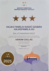 Hajas Família Kiadó Szobák 8647 Balatonmáriafürdő, Rákóczi u. 117 kép - 2