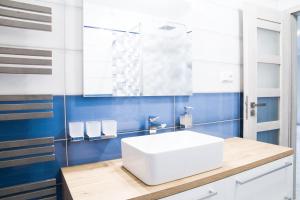 Koupelna v ubytování Apartmány a Wellness VMAL