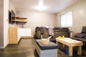 TV a/nebo společenská místnost v ubytování Apartmány a Wellness VMAL