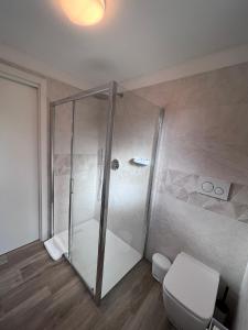 Koupelna v ubytování Casa MI-RE-LA