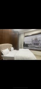 Hotel temple view inn客房内的一张或多张床位