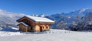 Chalet neuf vue panoramique sur le MONT-BLANC v zime