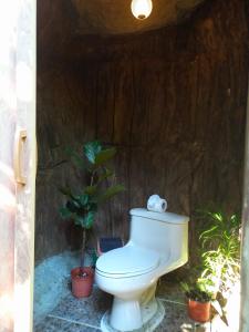 Koupelna v ubytování Momotus Glamping