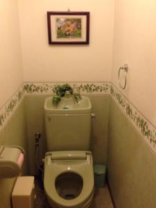 a bathroom with a toilet and a picture on the wall at Otsu - House / Vacation STAY 2968 in Otsu