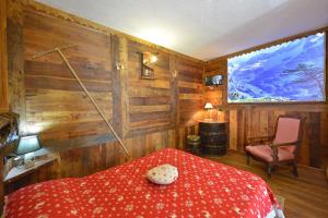 Postel nebo postele na pokoji v ubytování Maison Lazier