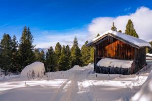Hotel Pordoi Passo Pordoi Vegetarian Hotel during the winter