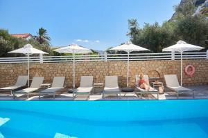 The swimming pool at or close to Perigiali