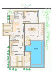 Půdorys ubytování Sun n Salt Private Villas