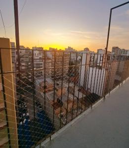 a view of a city skyline from a rooftop at Luminoso, solo para familias in Mar del Plata