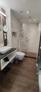 Koupelna v ubytování Hotel Testa
