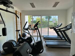 Posilňovňa alebo fitness centrum v ubytovaní ALCAZABA beach