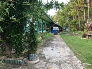 dom z palmą obok podjazdu w obiekcie Isla Mystica Beach Resort w mieście San Juan