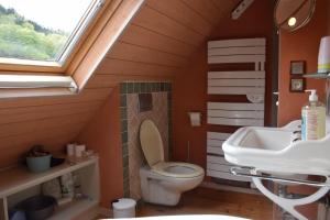Kúpeľňa v ubytovaní Petit duplex de charme sous les toits du Mont-Dore + 12 fotografií