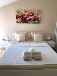 Posteľ alebo postele v izbe v ubytovaní Bird View Apartment Carlissima Trogir