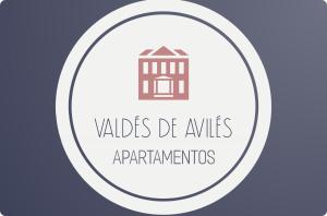 una etiqueta para los apartamentos valles de aves con un edificio en APS Valdés de Avilés, en Avilés