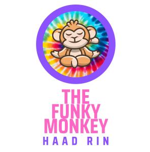 a logo for the furry monkey had rn at The Funky Monkey Hostel in Haad Rin