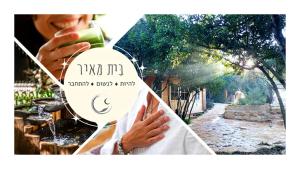 En hage utenfor בקתות בית מאיר אבירים - זמן בריאה
