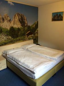 Postel nebo postele na pokoji v ubytování Hotel El Geiger