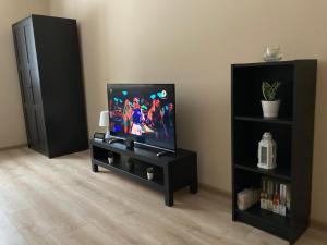 Televízia a/alebo spoločenská miestnosť v ubytovaní Apartament Górski